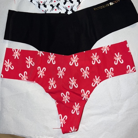 3pcs SMALL Victoria's Secret THONG No Show Panties - Picture 4 of 11